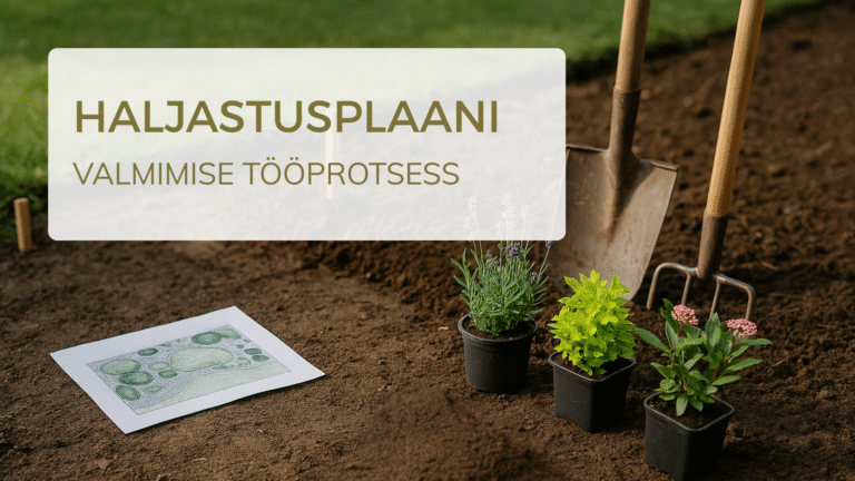 Haljastusplaani valmimise tööprotsess