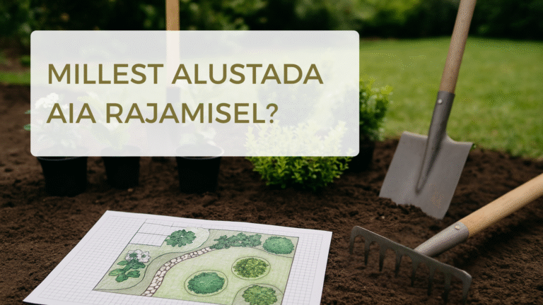 Millest alustada aia rajamisel?