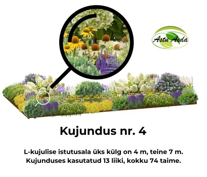 Kujundus nr. 4 – L-kujuline istutusala